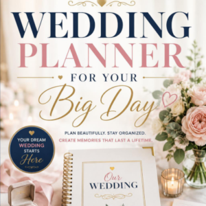 Wedding Planning Workbook: Budget, Guest List, Venue, Vendors & Big Day Checklist